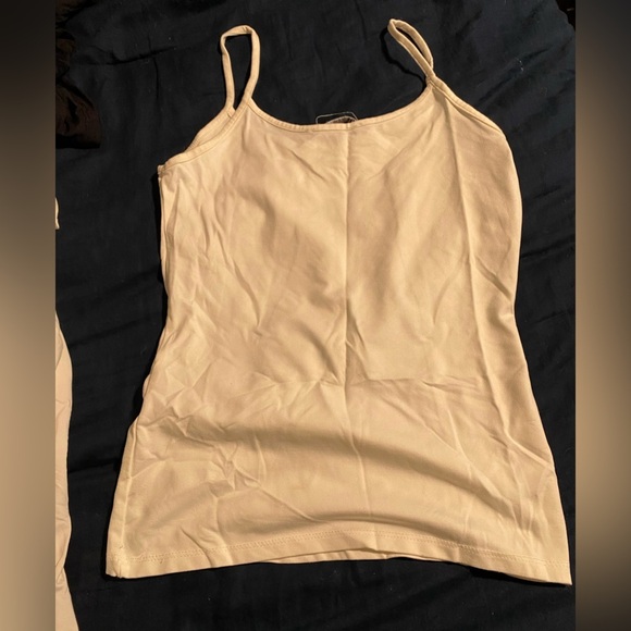 Zara Bundle of 5 Base Tank Tops Black and White Assorted Muscle and Thin Straps - Picture 4 of 11